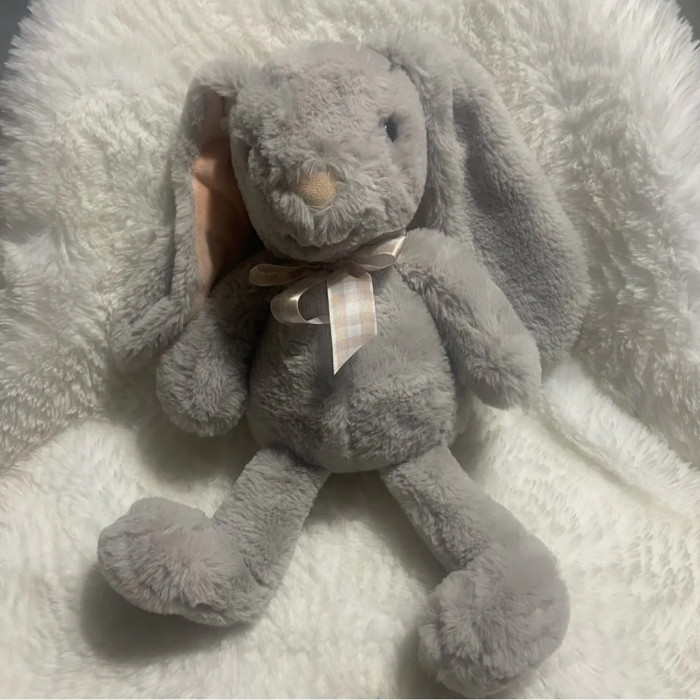 Soft Plush Bunny with Pink Ears